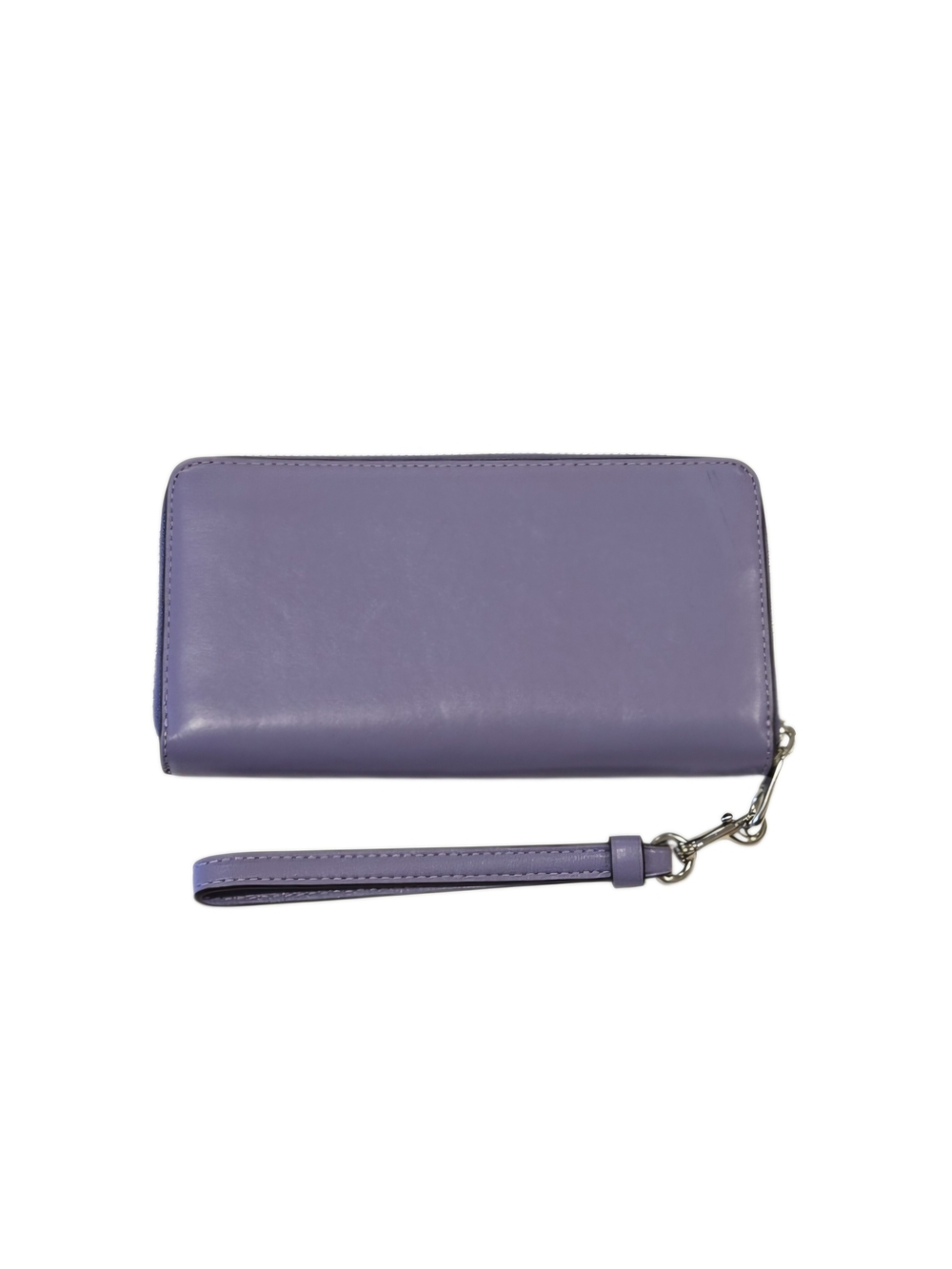 Coach Light Violet Leather Zip Around Wallet with Detachable Wrist Strap - Picture 2 of 15